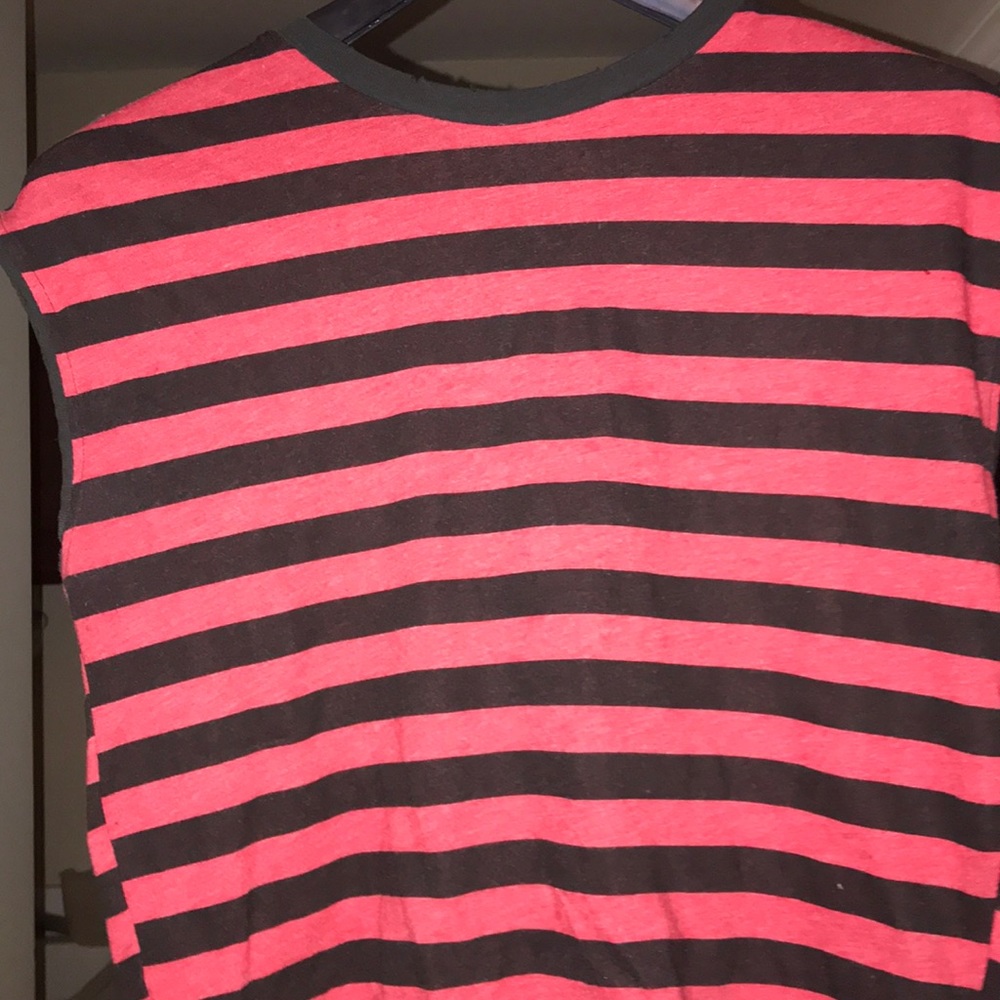 crop striped shirt